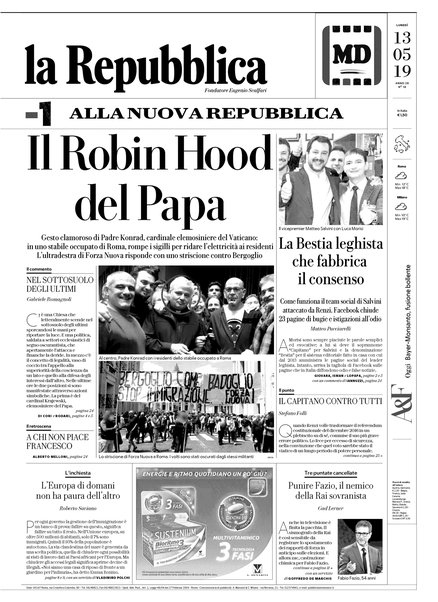 Il lunedì de La repubblica